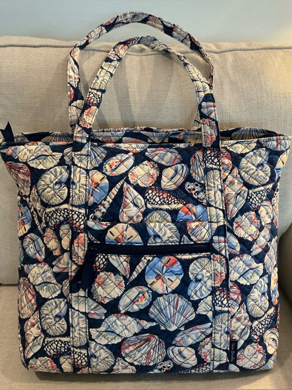 Vera Bradley Ultimate Travel Tote Bag in Morning Shells (2023)